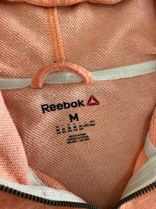 Sudadera Reebok Naranja con Cremallera