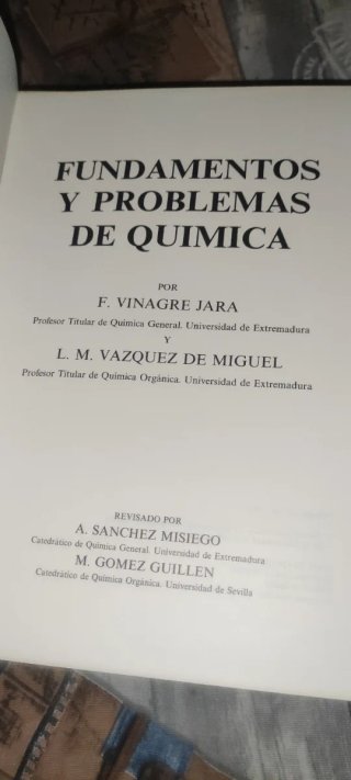 Fundamentos y problemas de química