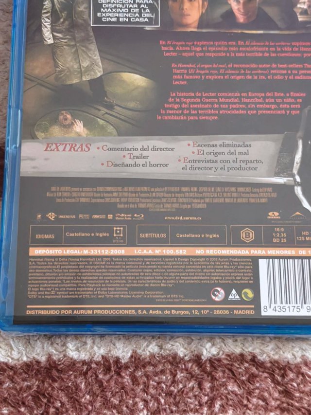 Blu-ray Hannibal: L'origine del male