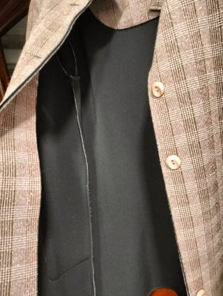 Abrigo Rinascimento con Lurex y Piel