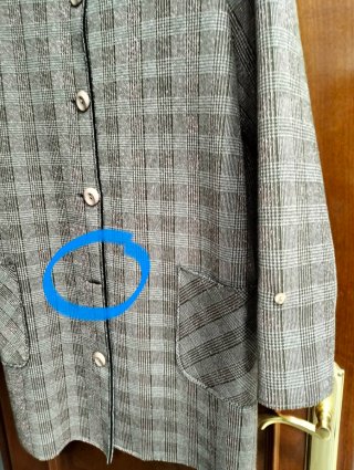 Abrigo Rinascimento con Lurex y Piel