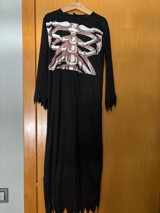 Disfraz Ángel de la Muerte Negro. Talla 8-10 años