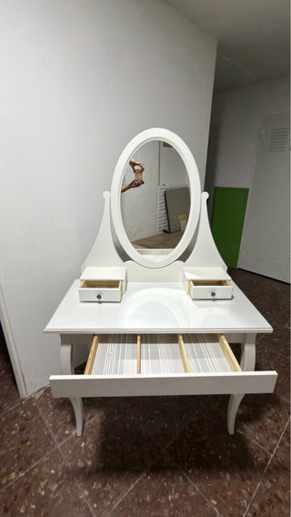 Tocador con Espejo IKEA Blanco