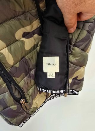 Chaquetón Infantil Estampado Camuflaje
