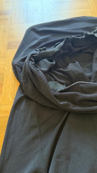 Falda larga negra estilizada