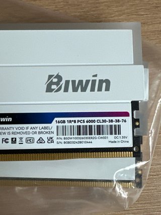 Memoria RAM Biwin 32GB (2x16GB) DDR5 6000MHz