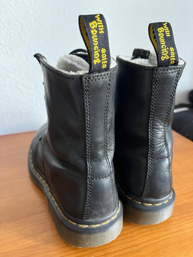 Botas Dr. Martens serena,Piel Negro 38 Pelo
