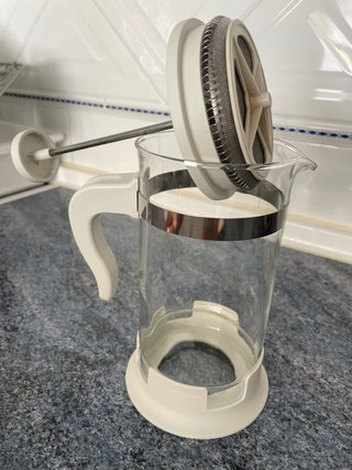 Cafetera de émbolo de cristal