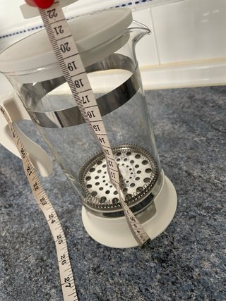 Cafetera de émbolo de cristal