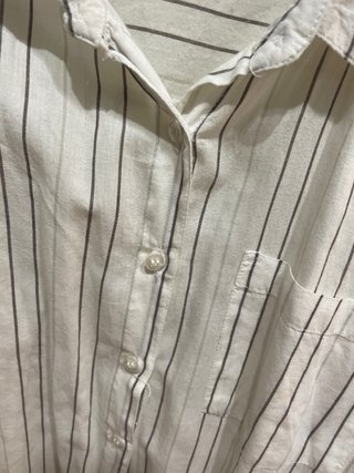 Camisa Blanca de Rallas