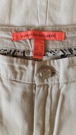 Pantalón Mango Beige