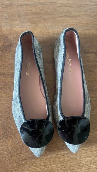 Bailarinas Sandra Fontan Beige/Gris