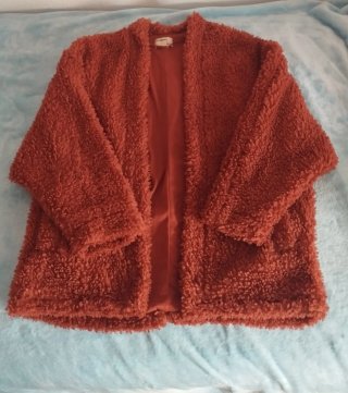 Abrigo Pull&Bear, marrón, talla S