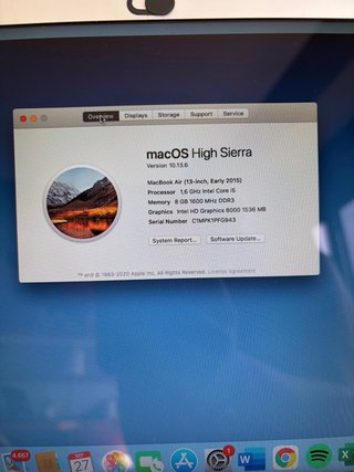 MacBook Air 13 2012 Plata