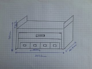 Cama Nido 90cm con 4 Cajones