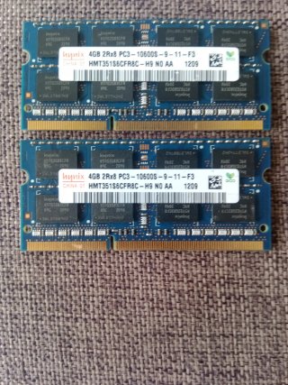2 Módulos RAM DDR3 4GB Hynix