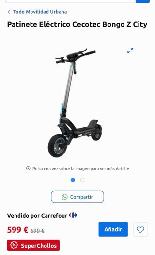 Patinete Eléctrico Cecotec Bongo Z City