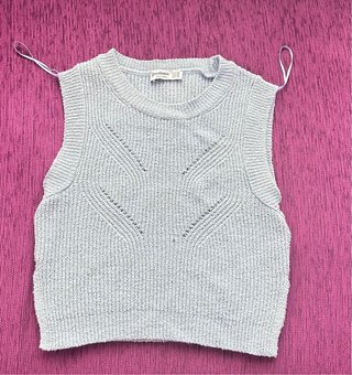 Chaleco de punto azul de stradivarius talla XS