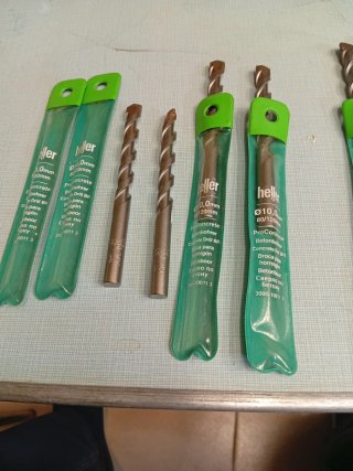 Set de 8. .4 Brocas Heller para Hormigón