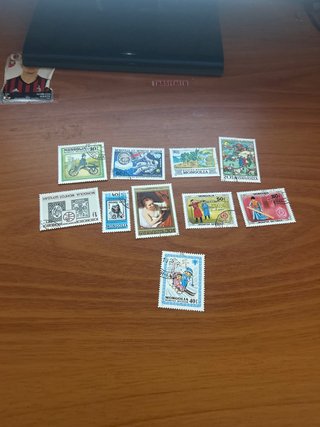 Collezione di 10 francobolli della Mongolia