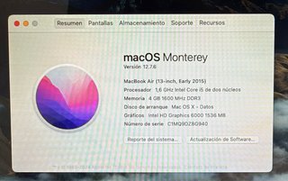 Apple MacBook Air Plata