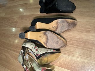 Lote 3 Pares Zapatos Tacón Talla 40