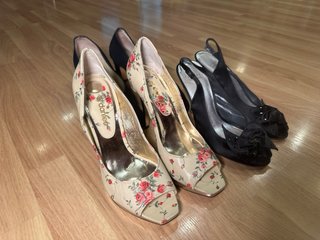 Lote 3 Pares Zapatos Tacón Talla 40