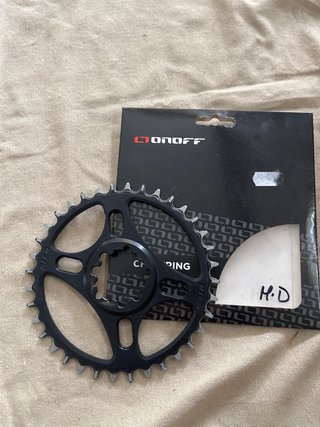 Plato Bici 36 Dientes Negro