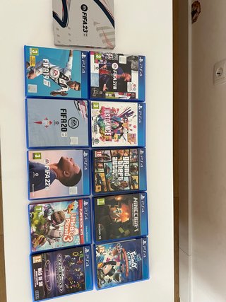 Lote Juegos PS4 FIFA, GTA V, Minecraft y más