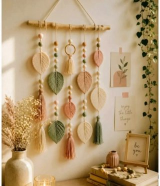Tapiz de Macramé Decorativo