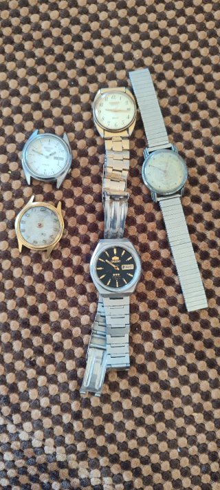 Lote de 5Relojes Orient y Seiko
