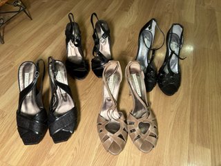 Lote 4 pares sandalias tacón Pura López - talla 40