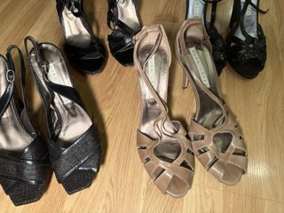 Lote 4 pares sandalias tacón Pura López - talla 40
