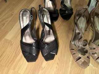 Lote 4 pares sandalias tacón Pura López - talla 40