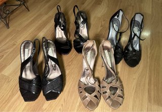 Lote 4 pares sandalias tacón Pura López - talla 40