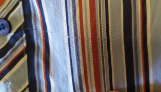 Blusa semitransparente a rayas
