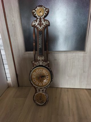 Reloj Estación Meteorológica Vintage