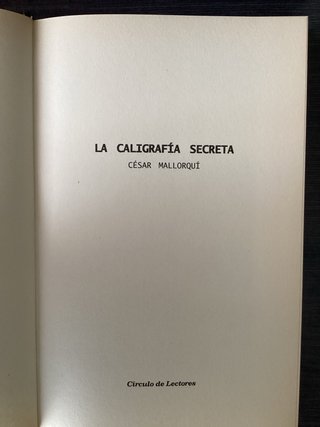 La caligrafía secreta