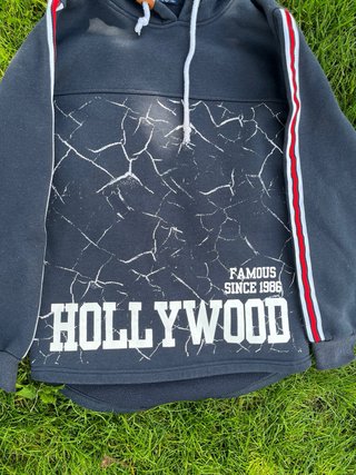 Sudadera con capucha negra Hollywood