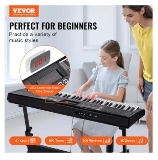 Piano Digital VEVOR 61 Teclas