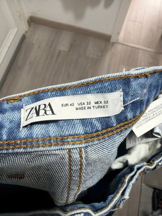 Pantalones Vaqueros Zara Azules Rotos