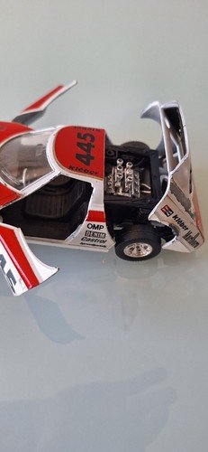 burago lancia stratos n.445 rally 1/24 bburago griglia nera