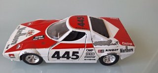 burago lancia stratos n.445 rally 1/24 bburago griglia nera