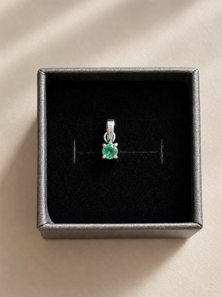 Colgante Esmeralda Colombiana 0.17 ct