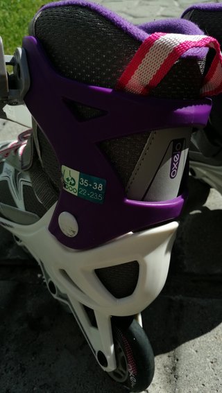 PATTINI A Rotelle in linea 35-38 oxelo fit 3 grigio-viola