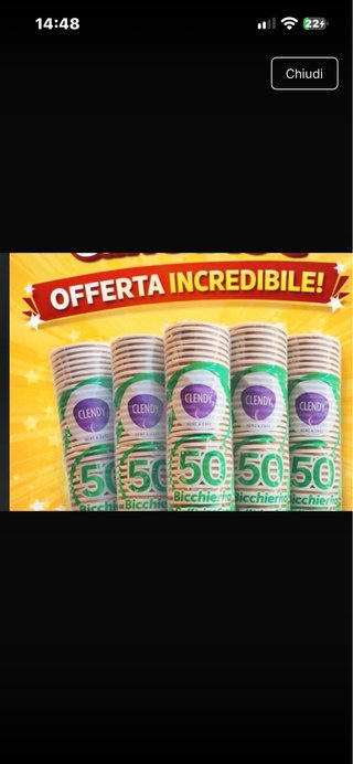 1000 Biccherini da Caffè Clendy
