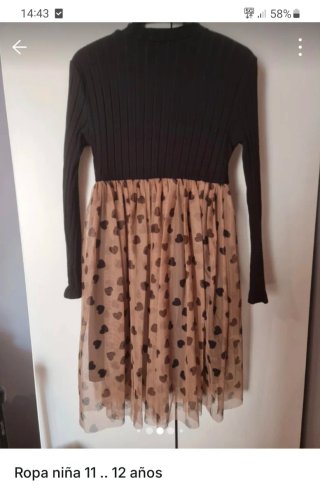 Vestido niña flores 11-12 años