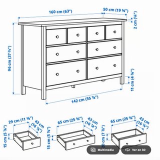 Cómoda IKEA Hemnes Blanca