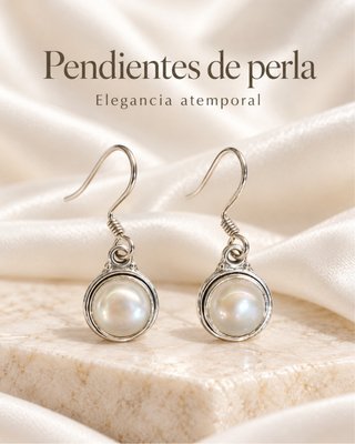 Pendientes de Plata y Perla