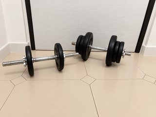 Coppia manubri regolabili palestra